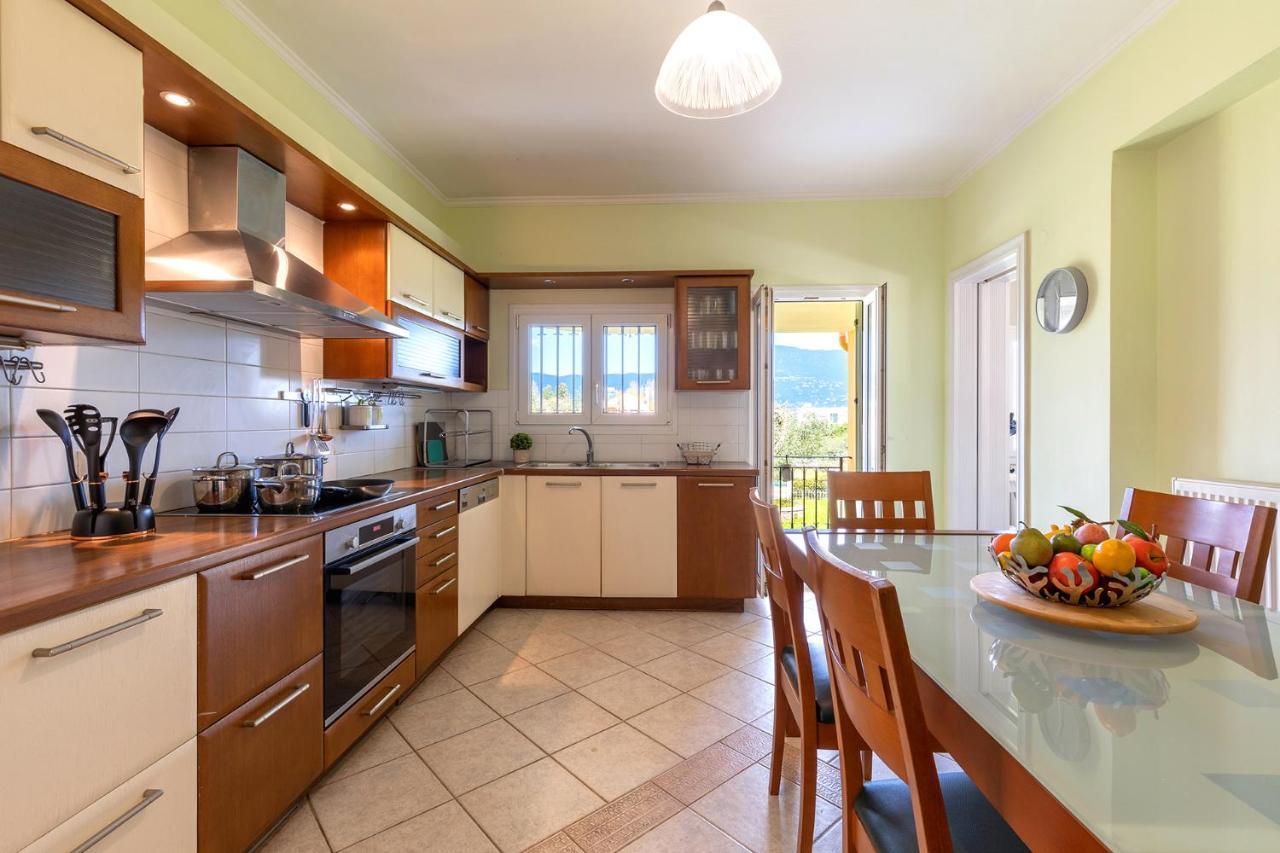 Spyrelia Villa With Private Pool & Outdoor Hot Tub Dassia  Exterior foto